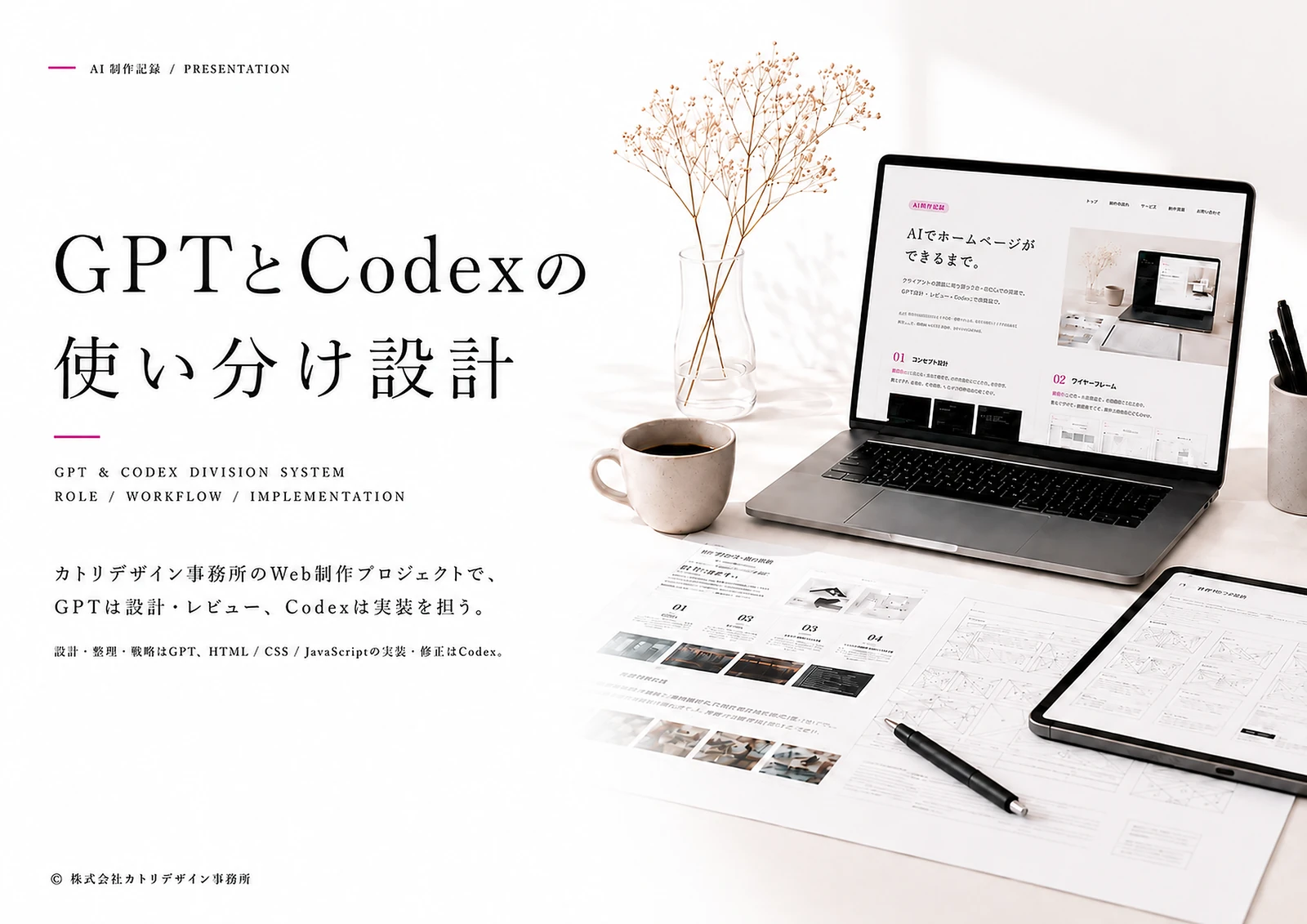 GPTとCodexの使い分け設計 表紙